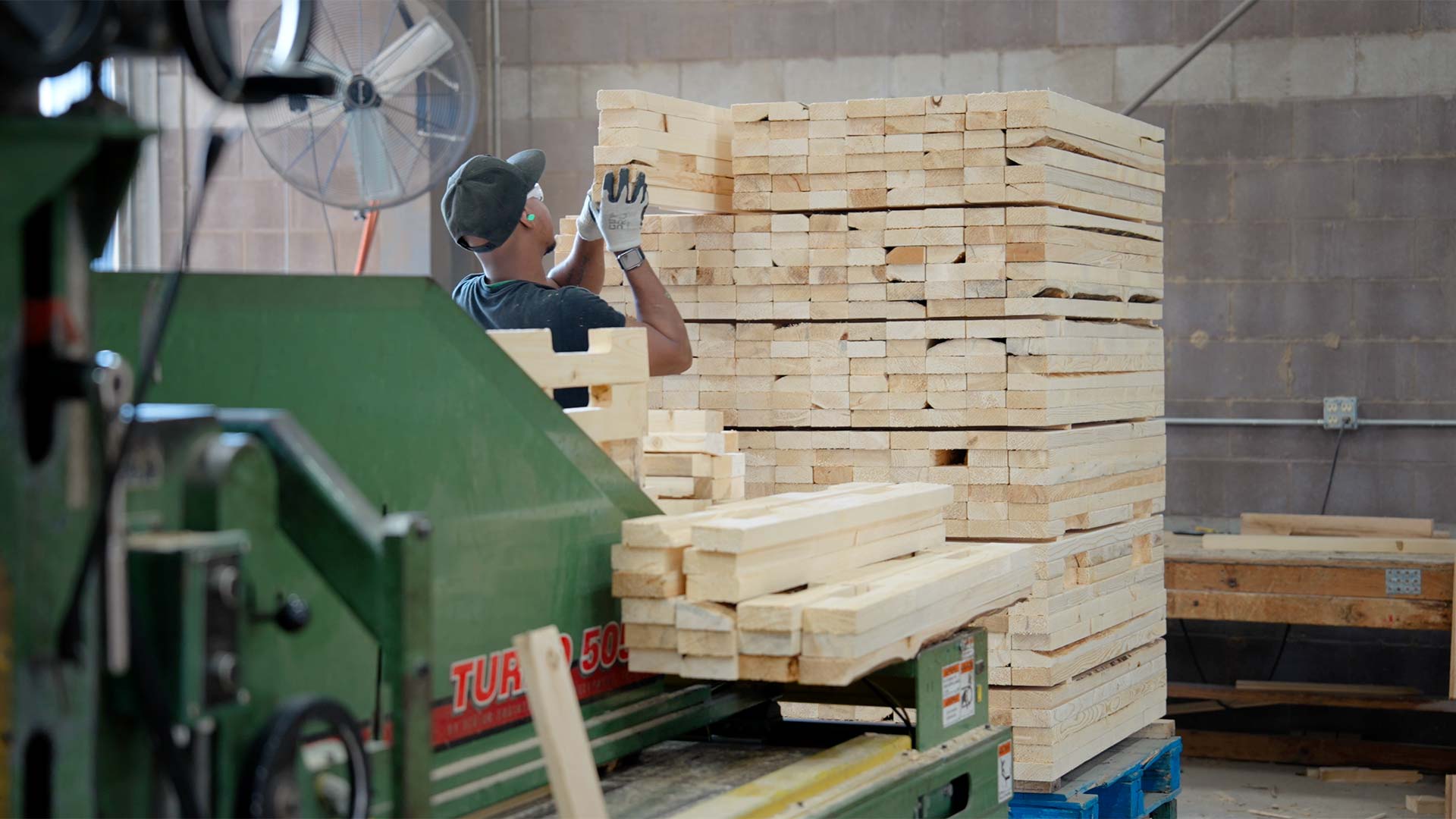Berry Pallets Employee Working At Berry Pallets